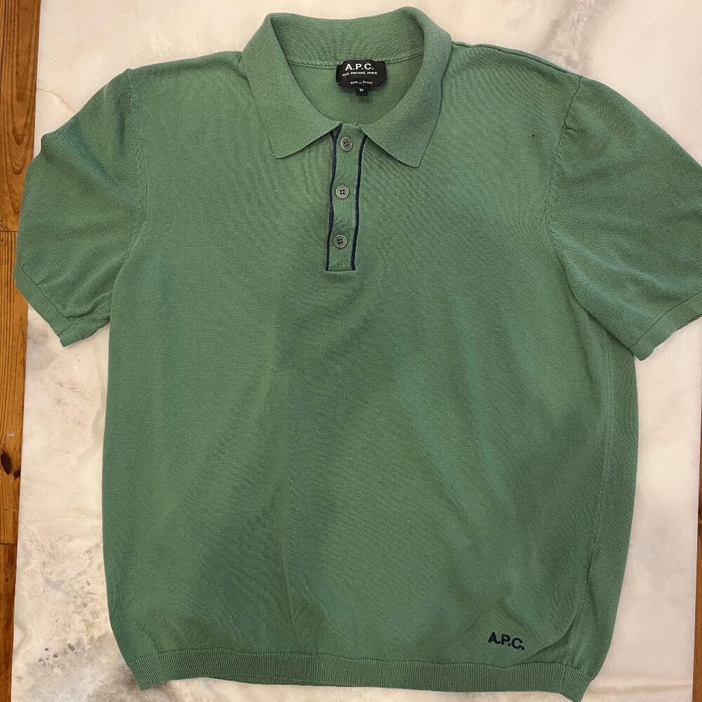 A.P.C. Jacky Knit Short Sleeve Polo Shirt
